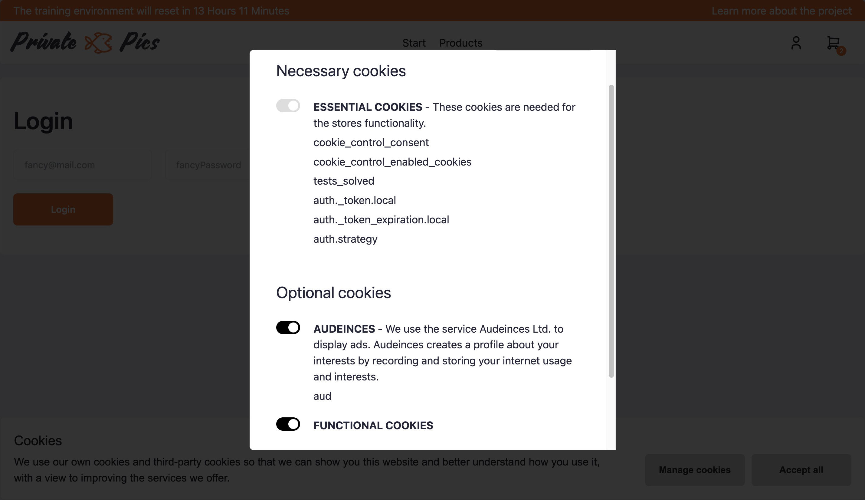 Problem 3: Sneaky Custom Preferences (Visible)